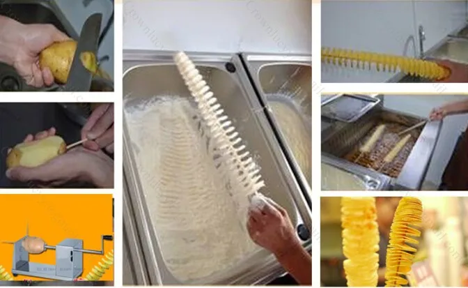 Ручная спиральная терка для картофельных чипсов из нержавеющей стали|twister