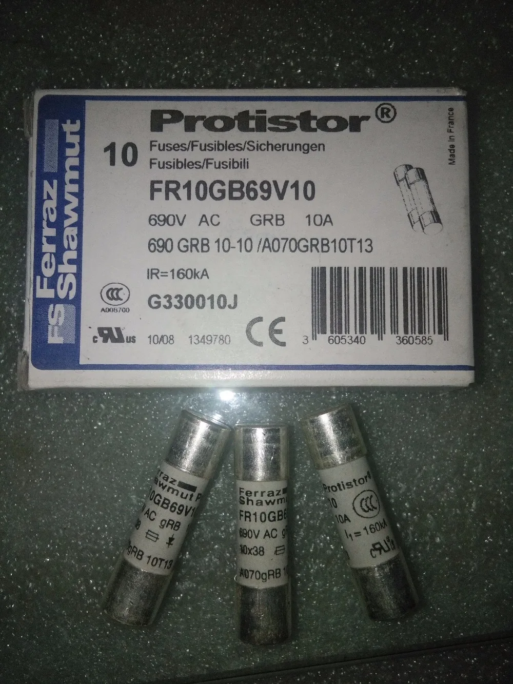 

Оригинальный Новый предохранитель 100% FR10GB69V32 G330032J 690V32A