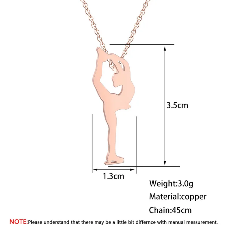 Из нержавеющей стали спортивные украшения рисунок ожерелья с тематикой йоги