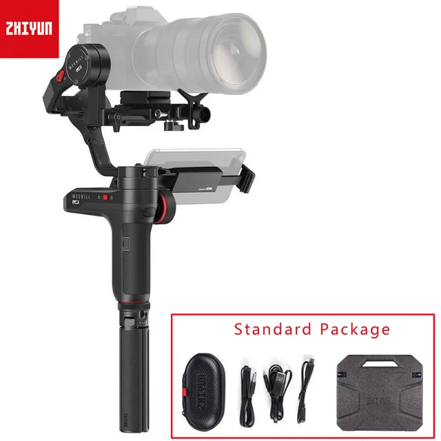Zhiyun weebill лаборатории карданный 3-осевой ручной Беспроводной передачи изображения Для беззеркальных цифровых зеркальных фотокамер Камера стабилизатор PK DJI Ronin S MOZA - Цвет: standard package