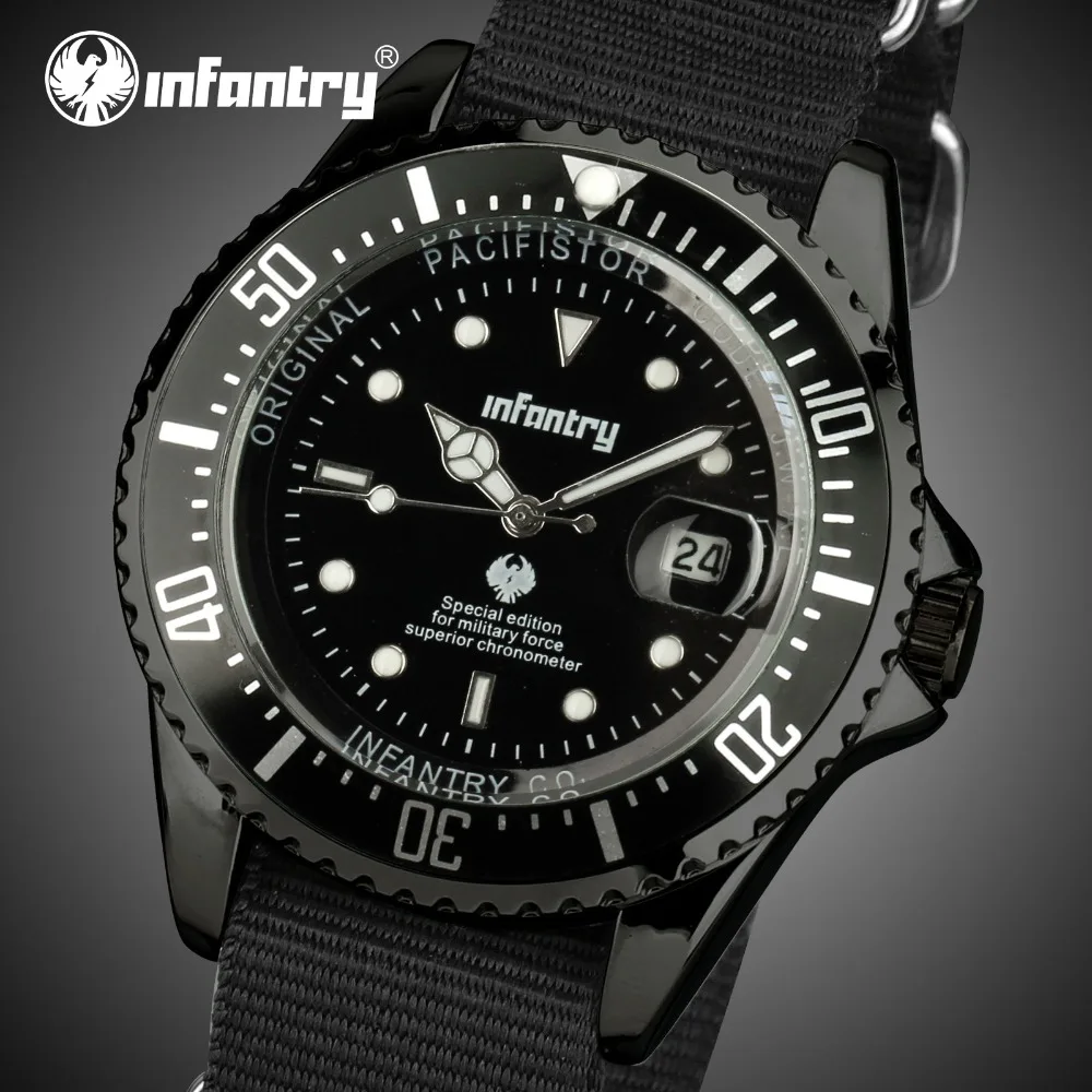 Для пехоты Мужские часы от топ бренда роскошные армейские мужчин Datejust армейский