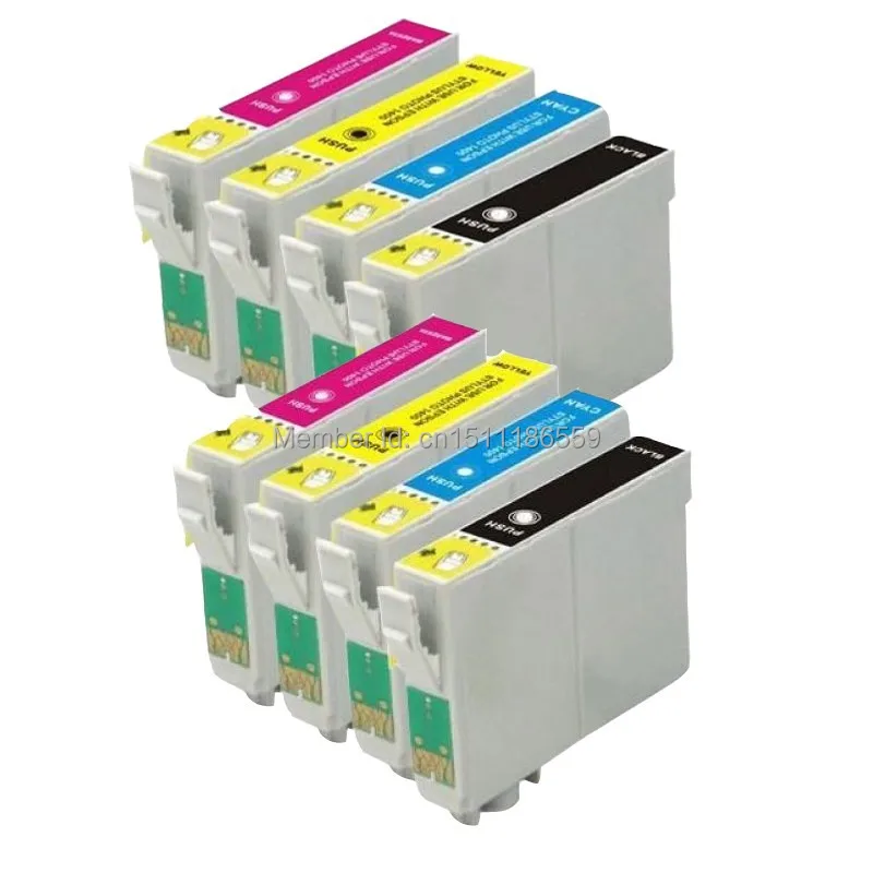 8pk T1281 T1282 T1283 T1284 чернильные картриджи для Stylus sx435W sx420W sx130 sx425W BX305F BX305FW струйный