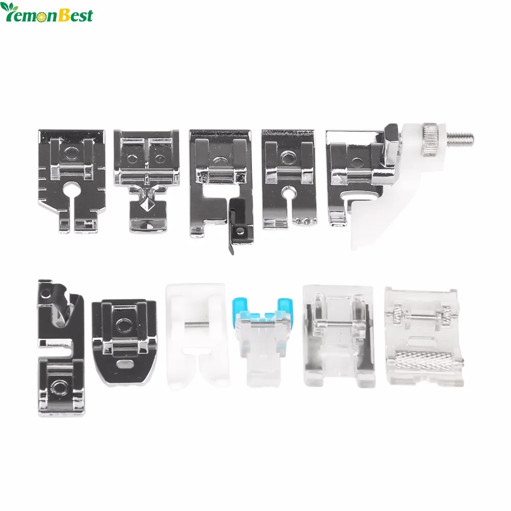 11 шт. многофункциональные прижимные лапки для швейных машин|brother sewing accessories|foot