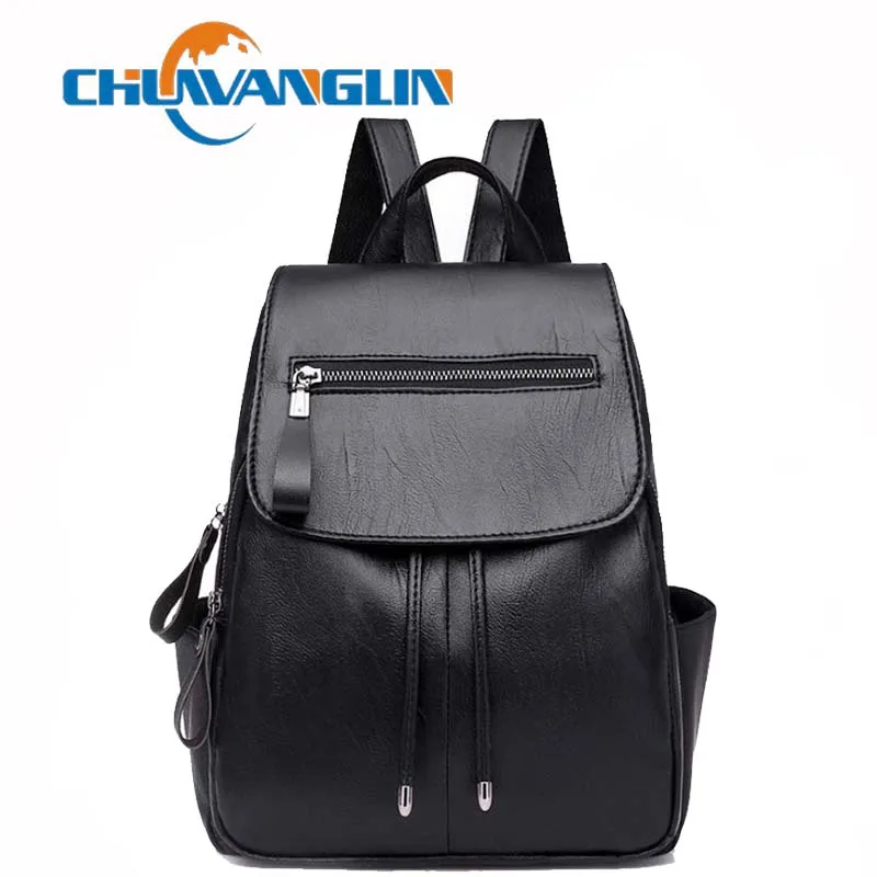 Chuwanglin Путешествия Женский кожаный рюкзак модный простой для женщин mochila feminina