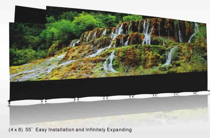 4k plus Full HD LCD video wall 0 mm bezel Spliced video wall 4x8 lg panel 55'' PIP Roaming LCD video wall