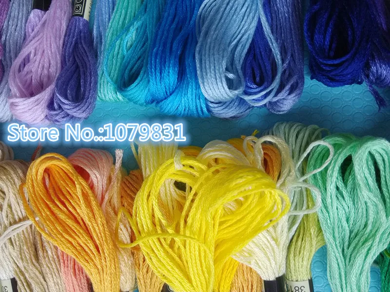 100 different similar DMC Colors embroidery threads hand thread cross stitch | Дом и сад