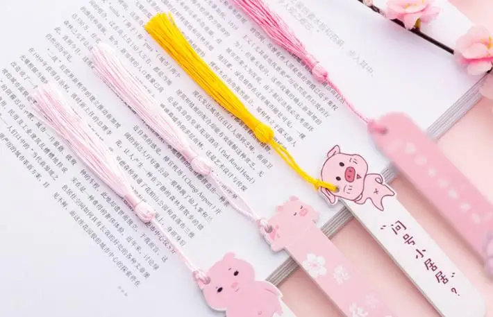 1pcs Pig Rulers Cute Stationery Sewing Ruler Wooden Set of Drafting Rules Student Cute Design Rulers Kawaii School Supplies