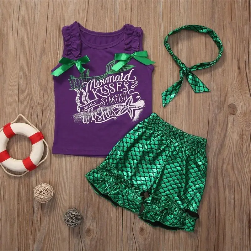 3 шт. Рубашка-топ для девочек с повязкой на голову | Мать и ребенок