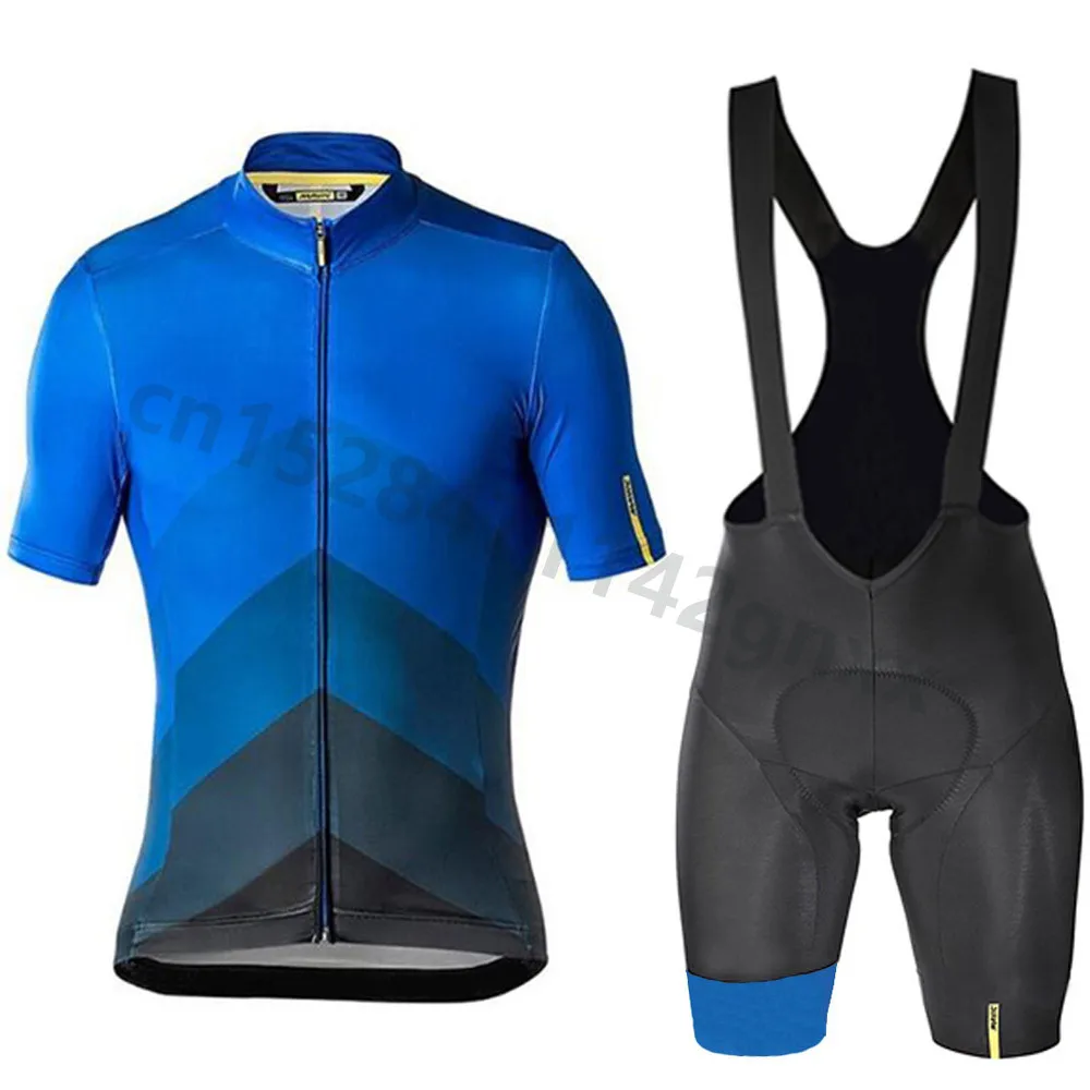 New Mavic Summer Cycling Jersey Set Breathable Team Racing Sport Bicycle Jersey Mens Cycling Clothing Short Bike Jerseys NW - Цвет: 7
