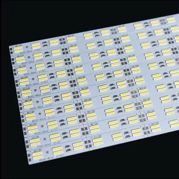 Двухрядный чип SMD 8520 алюминиесветодиодный светодиодная жесткая полоса 12 В