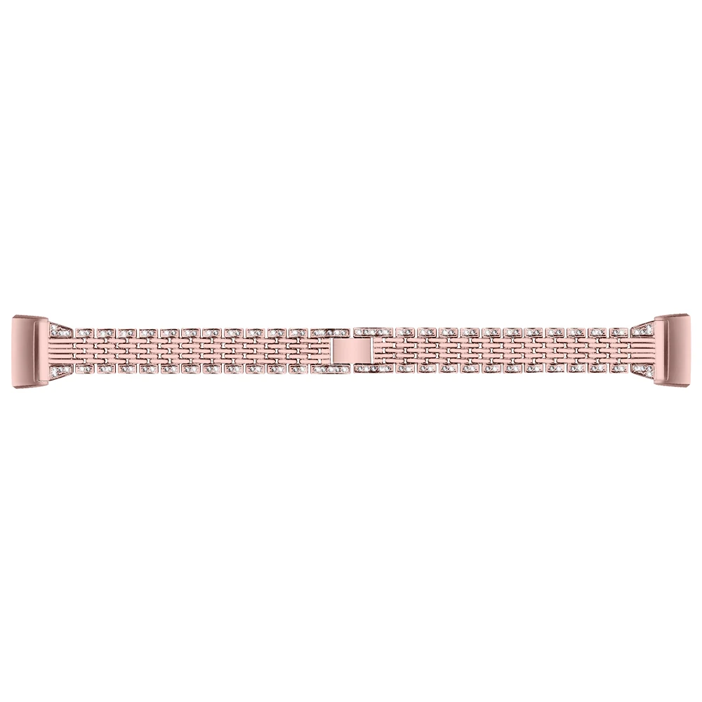 Rose pink Joyozy Модный женский браслет из нержавеющей стали для Fitbit Charge 3 браслет из нержавеющей стали Смарт-часы сменный ремешок - Цвет ремешка: Rose pink