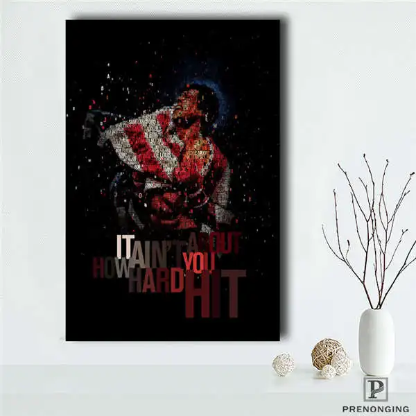 Canvas Poster Холст постер из шелковой ткани Рокки Бальбоа Украшение Дома Ретро Классические винтажные постеры с изображениями из фильмов, принт@ 190114#09 - Цвет: Canvas Poster