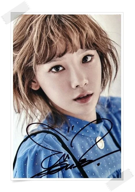 Оригинальная фотография с автографом SNSD Tae Yeon коллекция 4*6 дюймов новая Корейская