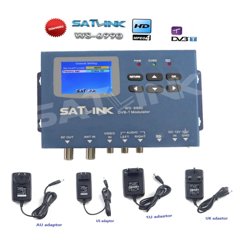 Satlink 6990 WS наземного Finder 1 Маршрут DVB T модулятор/AV/цифровой прибор для измерения
