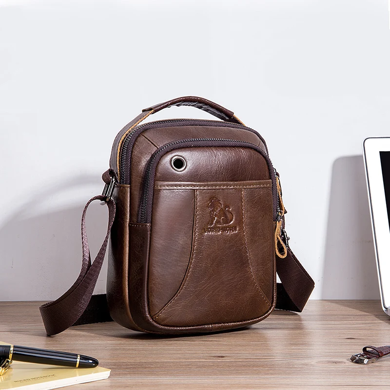 

Hot Sale New Men Hand bags Genuine Leather Male Luxury Shoulder Casual Bags Handbag Fashion Travel Quality Casual Messenger