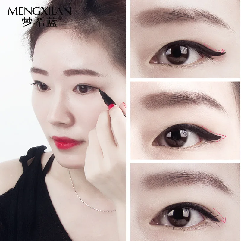 

MENGXILAN Black Long-lasting Waterproof Liquid Eyeliner Eye Liner Pen Pencil Makeup Cosmetic Beauty Tool Wholesale