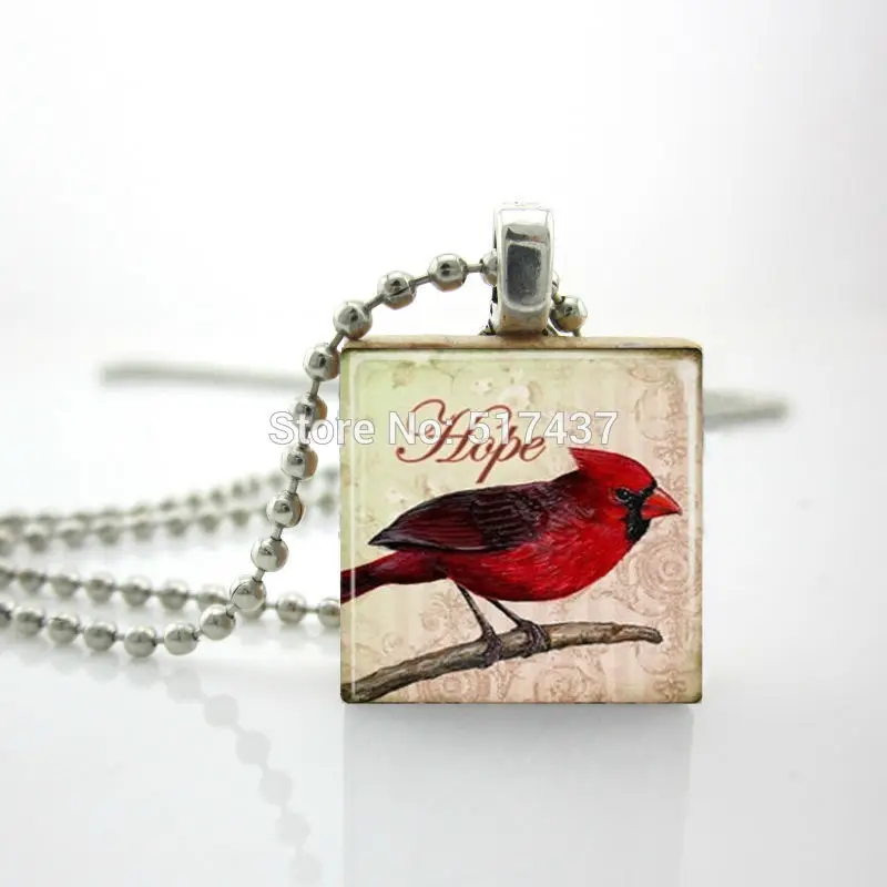 Новинка 2015 деревянный скрэббл Плитки красная птица кулон с красной птицей Шарм