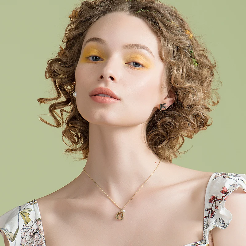 Женские серьги-гвоздики Silverwill изысканные серьги из стерлингового серебра 925