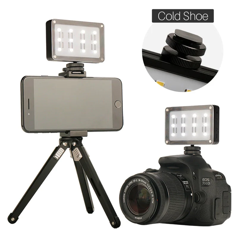 

Mini DSLR Camera Fill Light Adjustable 12 Lamp Beads USB Charging Fill Light for Mobile Phone GDeals