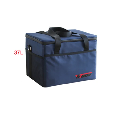 Navy blue 37L Для женщин утепленные сумки-холодильники Для мужчин больших размеров для завтрака с теплозащитным покрытием чехол Термальность чехол холодный свежий контейнер для еды для пикника Сумка-тоут аксессуары - Цвет: Navy blue 37L