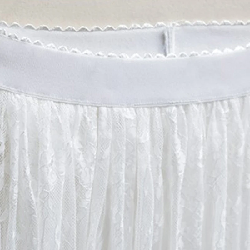 TWOTWINSTYLE кружевная юбка женская с вырезами эластичная высокой талией размера плюс