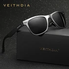 Мужские зеркальные солнцезащитные очки VEITHDIA, алюминиевые очки для вождения с поляризационными стеклами, модель 2140,