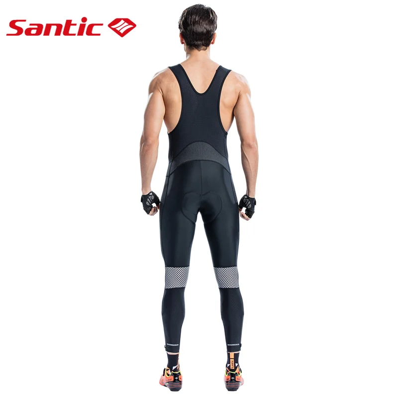Мужские длинные велосипедные брюки Santic мягкие с подушкой Дорожные Брюки для