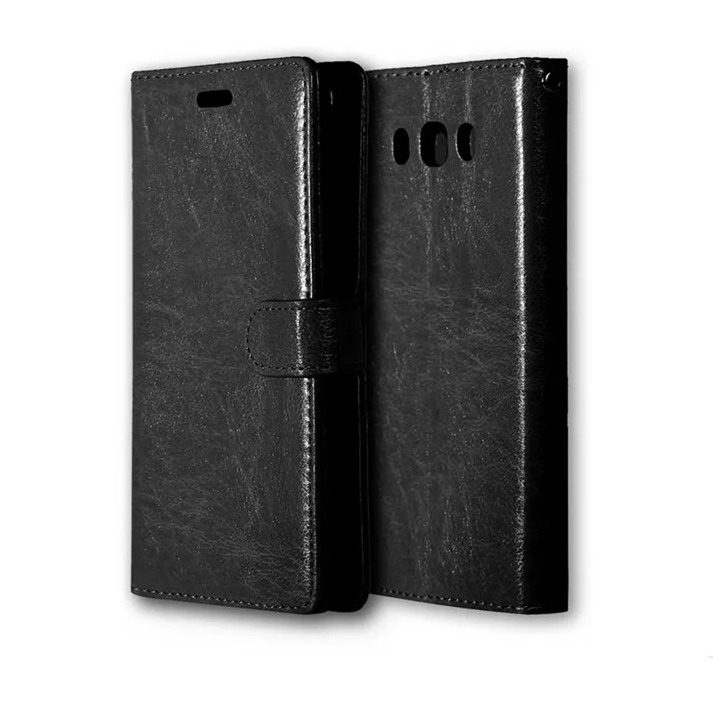 Кожаный чехол-книжка Crazy Horse для Samsung Galaxy J710 J76 J7(2016) с подставкой | Мобильные