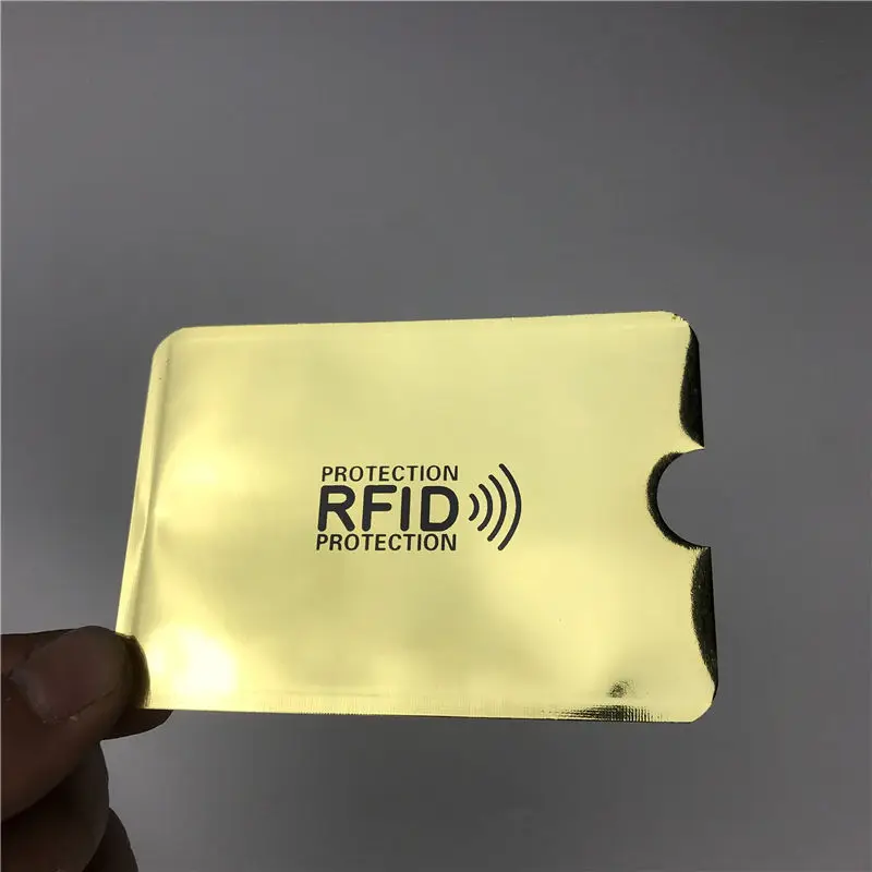 10 шт./лот блокирующий кошелек Анти RFID Чехол держатель рукава Сканирование
