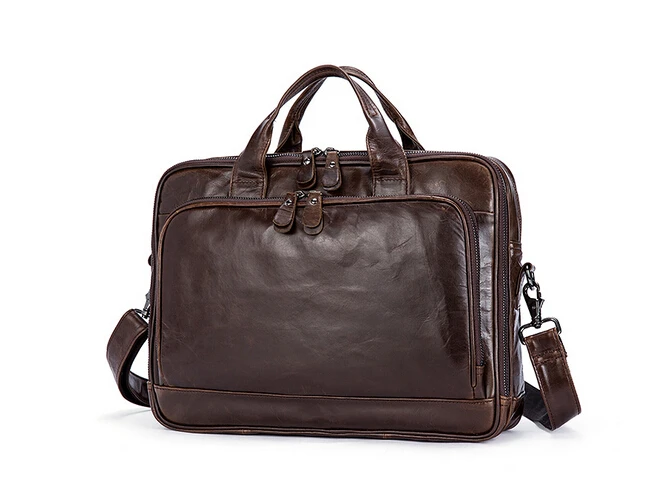 The new 2017 men business briefcase multifunctional handbag leather men's bags |