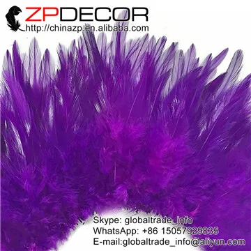 Zpdecor 850 шт./лот 4-6in высокое качество MULTI-COLOR натянутая фиалка "петушиные перья" для украшения свадьбы аксессуары - Цвет: PURPLE