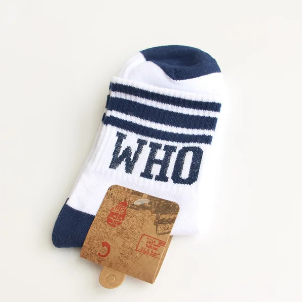 4 Шт. Новый Женщины/Мужчины Хлопок Короткие Носки Зимой и Осенью Мода Полосой