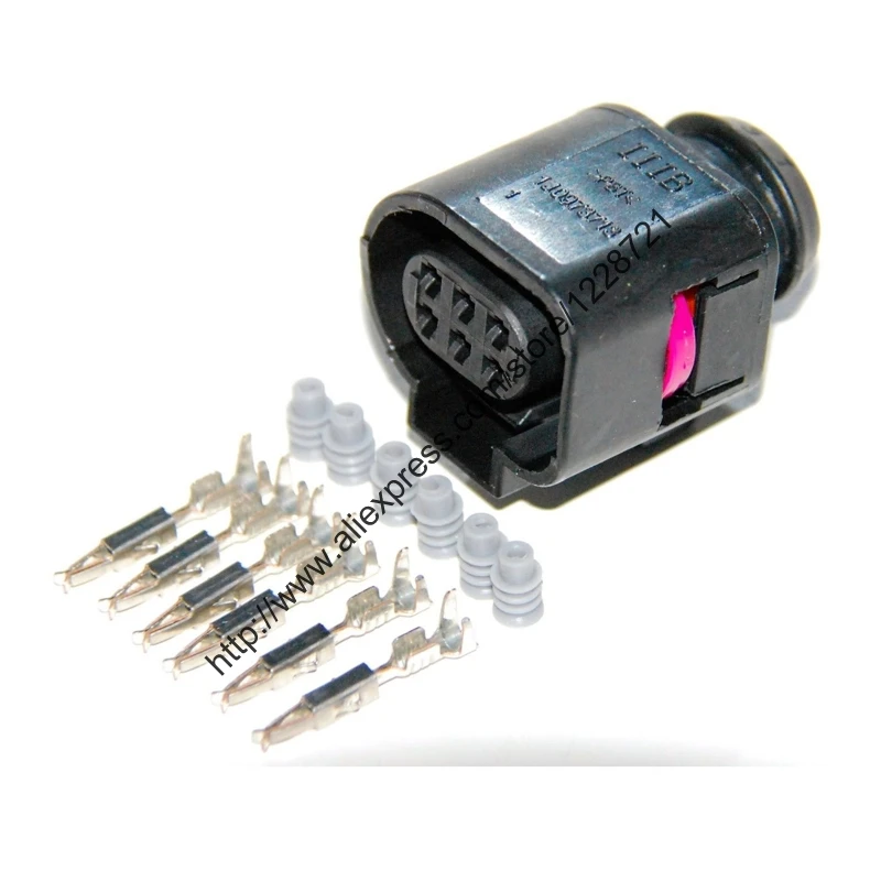 10 компл./лот 6pin 1J0973713 модуль управления вентилятором охлаждения отрезок Разъем