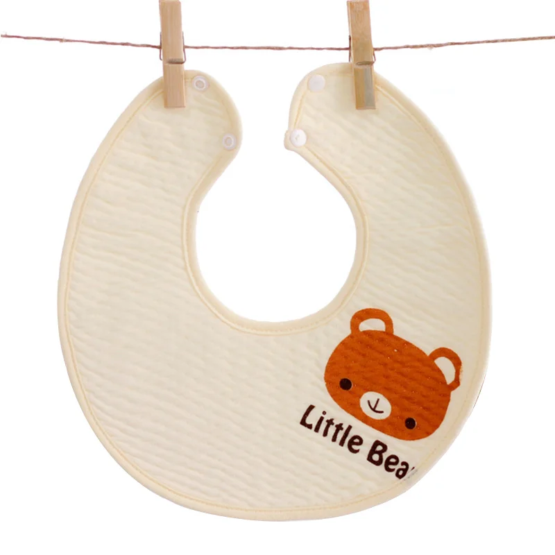 Милые детские нагрудники с рисунком медведя нагрудник для новорожденных