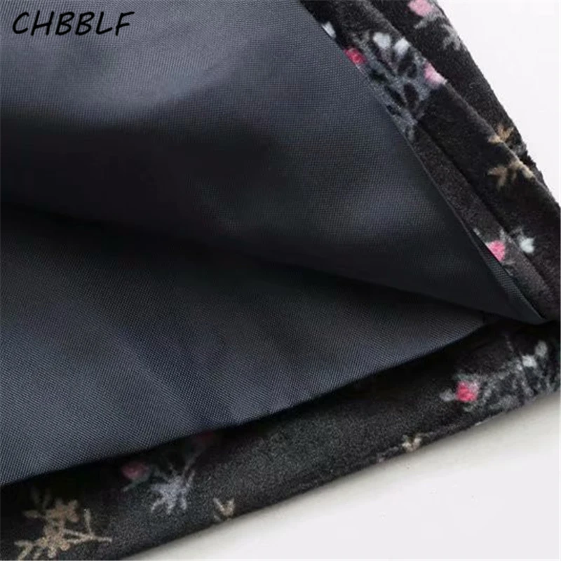 Женский вельветовый Блейзер CHBBLF с карманами и отложным воротником длинным