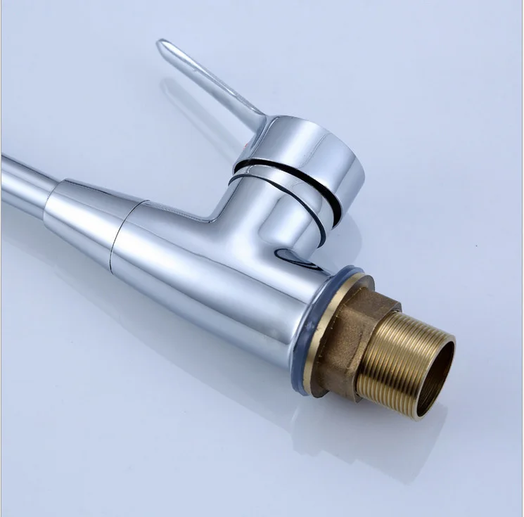 Смеситель для кухонной раковины из цинкового сплава однорычажный кран с поворотной на 360 градусов головкой