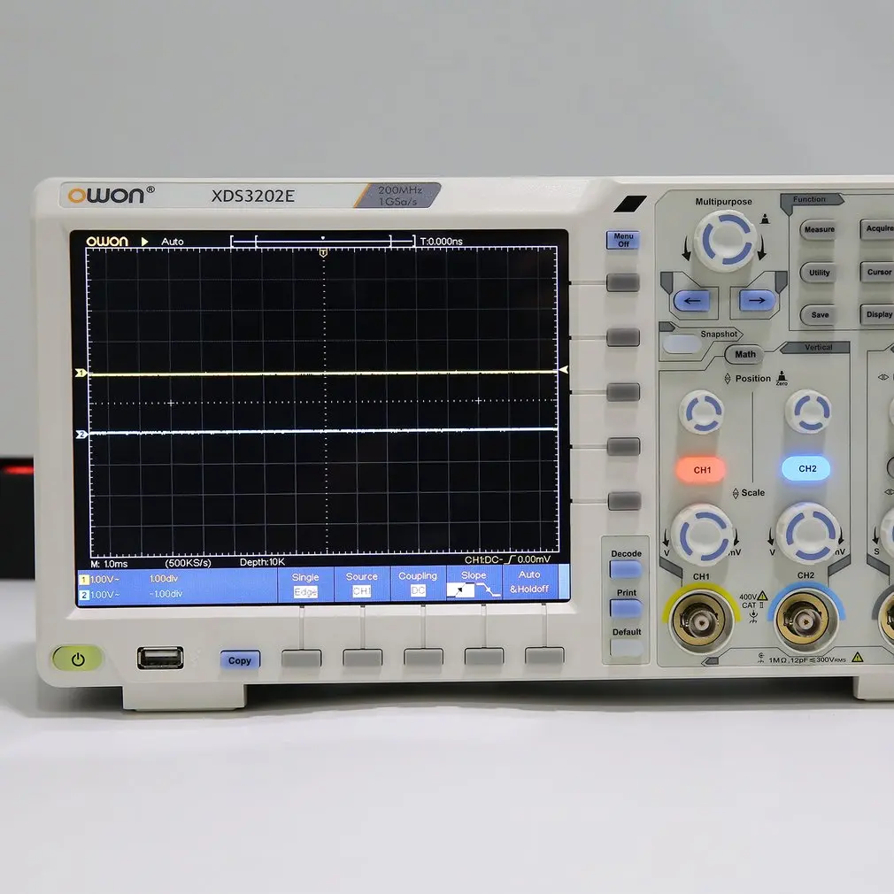 OWON XDS3202E Dual Channel Deep Memory LCD Display Digital Storage Oscilloscope Scopemeter Scope Meter 200MHz 1GSa/s | Инструменты