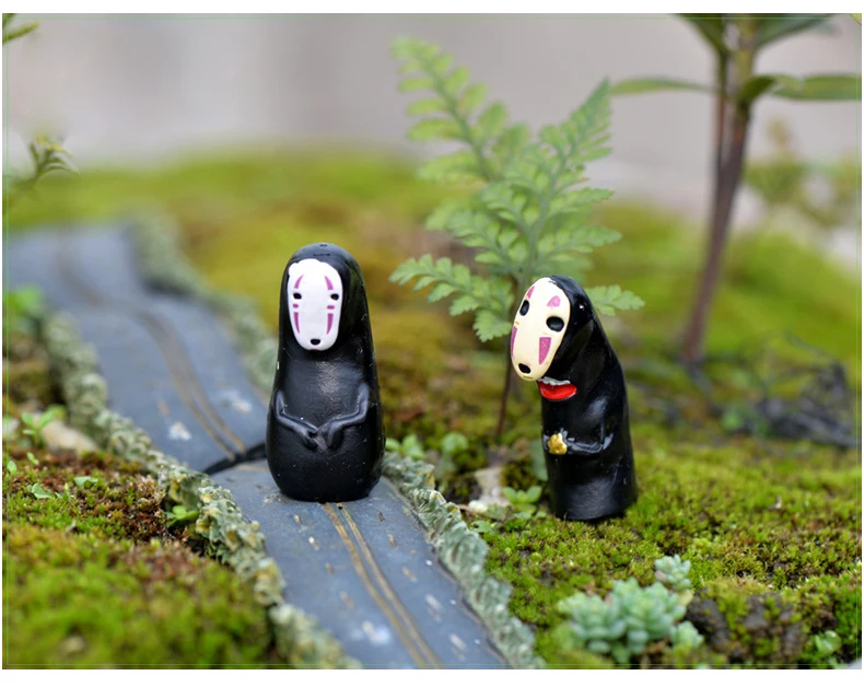 1 шт. Hayao Miyazaki No Face человек мультфильм DIY Смола Фея Сад ремесло украшение миниатюрный микро гном подарок Террариум F0761