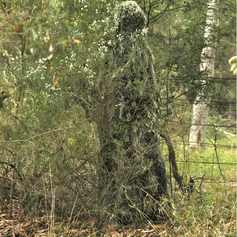 Камуфляж GHILLIE Одежда для охоты Камуфляжный тент ткань Тактический костюм 4 типа