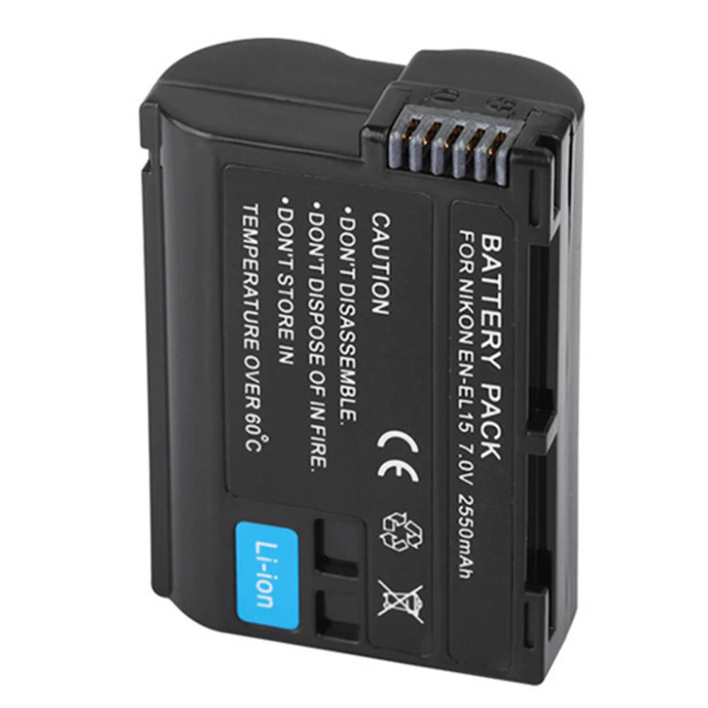 Декодированный аккумулятор ENEL15 7 0 в 2550 мАч для фотоаппарата Nikon V1 D500 D750 D7100 D7000 D800E