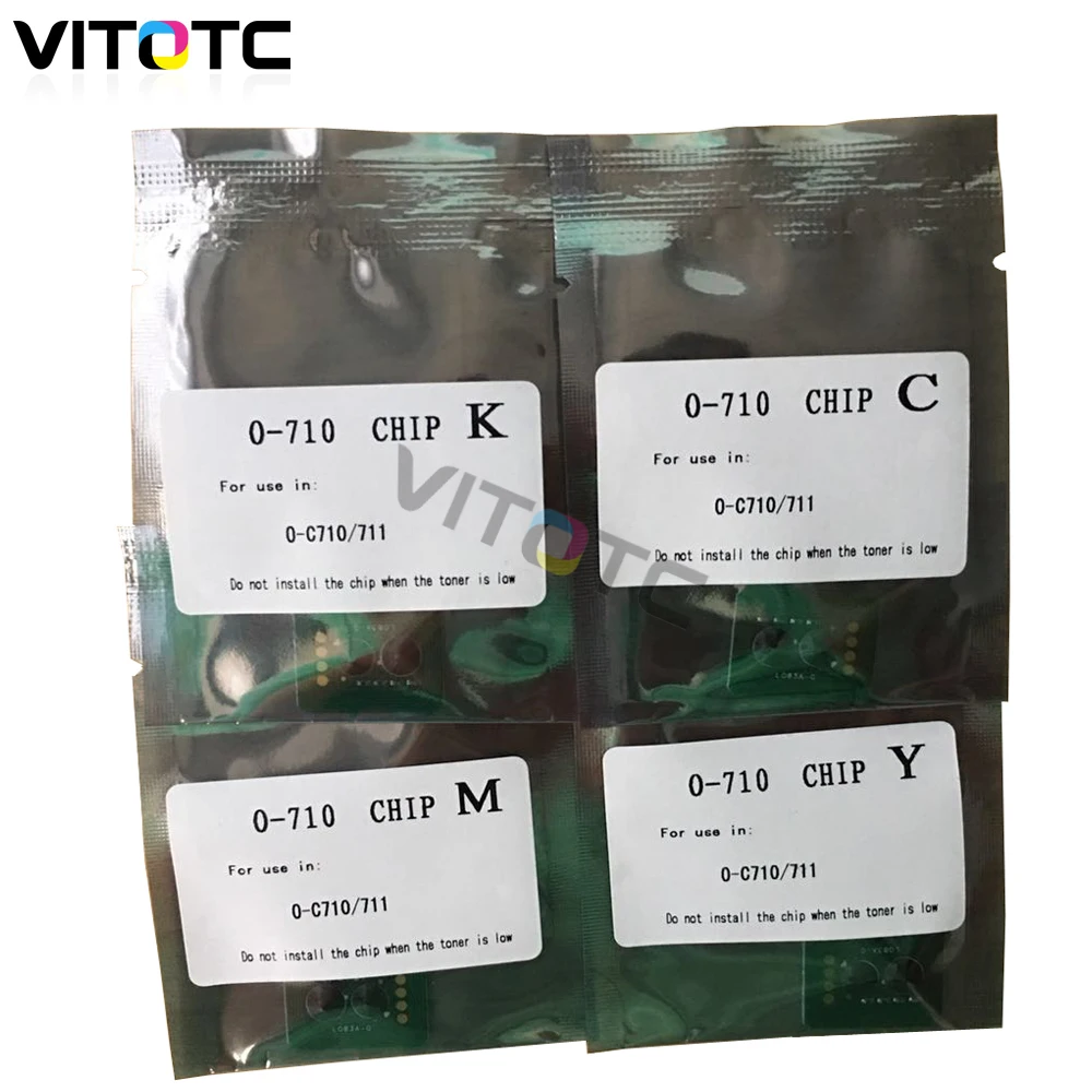 Тонер микросхема для OKIDATA C710 C711 Oki data C 710 711 тонер картридж чип устройство сброса