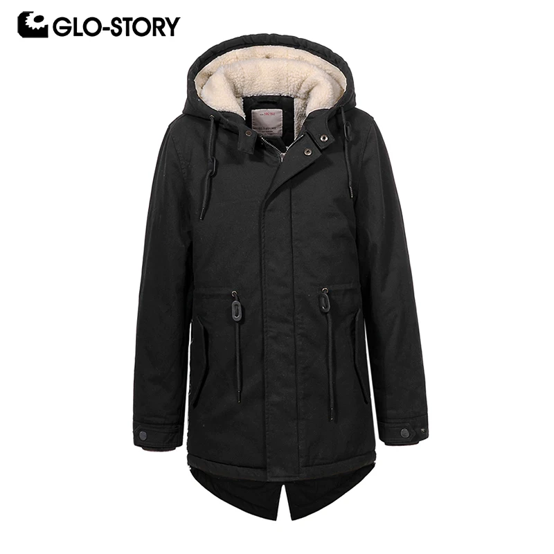 GLO-STORY для мальчиков-подростков коллекция 2018 года теплые зимние парки с капюшоном