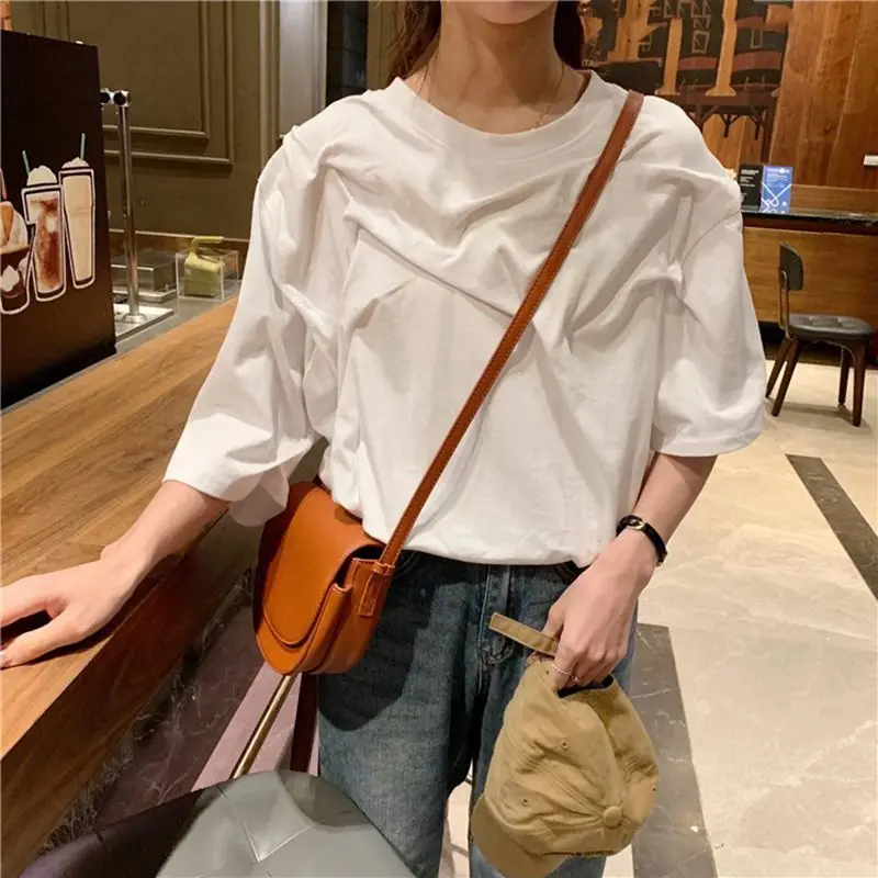 2019 летняя модная уличная дизайнерская стильная футболка с рюшами Женская Милая