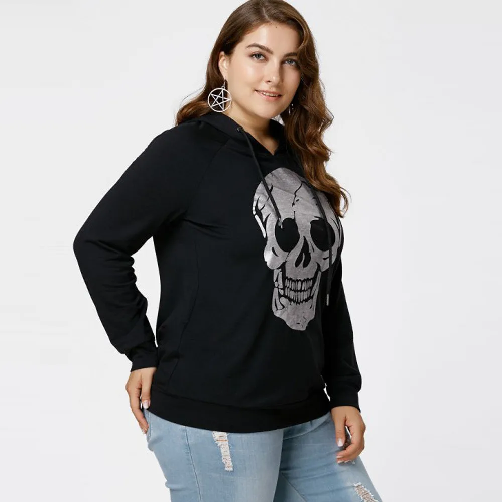 Женский свитер с капюшоном зимний большого размера #4S27 | Женская одежда