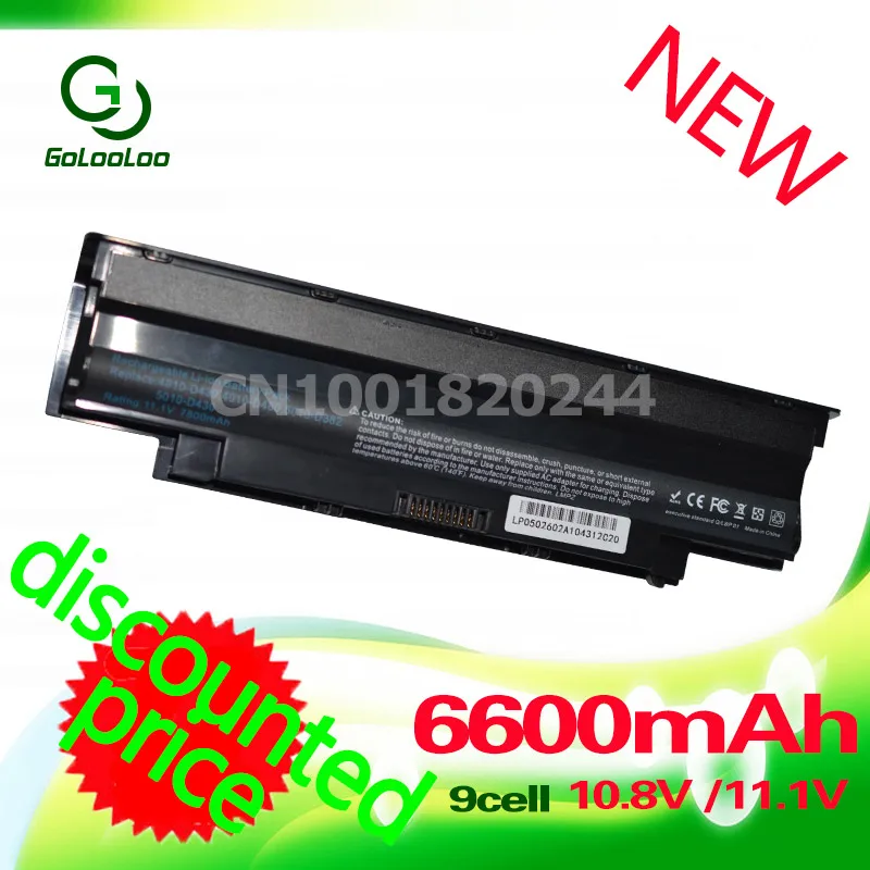 Golooloo 11 1 v Батарея для dell Inspiron J1KND n5110 n4010 n5010 N4050 15R 14R 17R 06P6PN 07xfjj 0YXVK2 383CW 451-11510 N5110 |