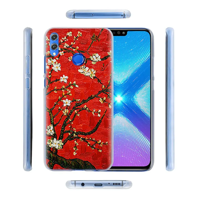 Чехол для телефона с изображением звездной ночи Ван Гога для huawei Honor 8X 8A Pro 8C 8S 9 10 Lite 20i Honor Play Y7 Y9 чехол