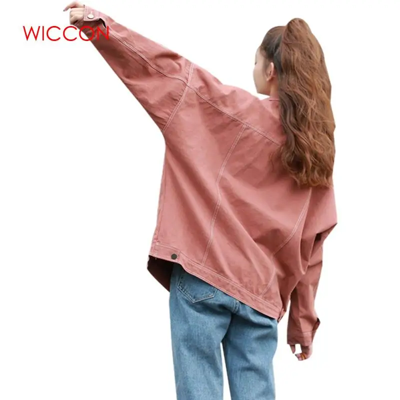 Женская джинсовая куртка сезон осень зима 2020 Весенняя оверсайз Женские