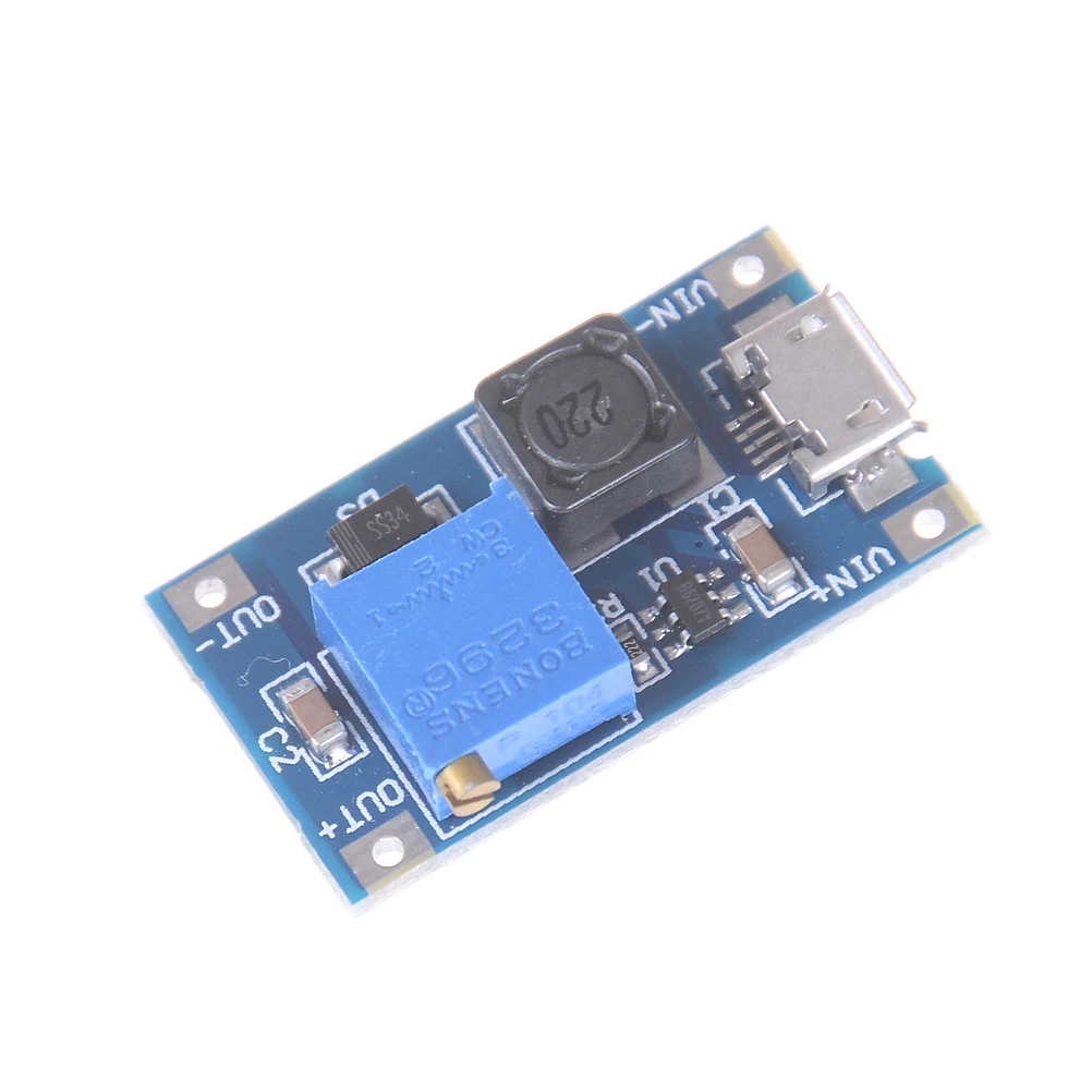 Высокое качество DC-DC USB 2 ~ 24V до 5 28V 2A повышающий Регулируемый регулятор мощности |