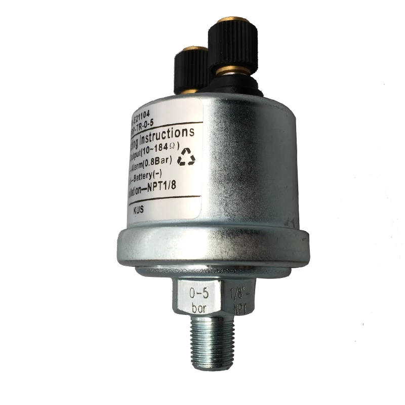 0-5Bar NPT 1-8 52 мм масляный манометр 0-5bar 0-75Psi для автомобиля грузовик лодка яхта с красной подсветкой 9-32 в - Цвет: 0-5Bar NPT 1-8