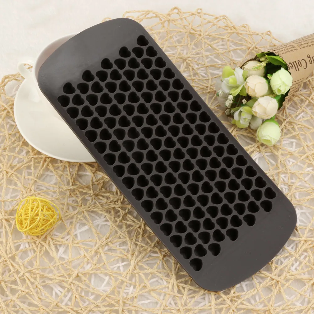 Hot Silicone Freeze Mold Mini Heart shape Ice Lattice Cube Frozen Making Tool Tray DIY Kitchen Bar Accessories |